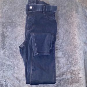 Time & Tru - Black Jean Jeggings - S (4-6)